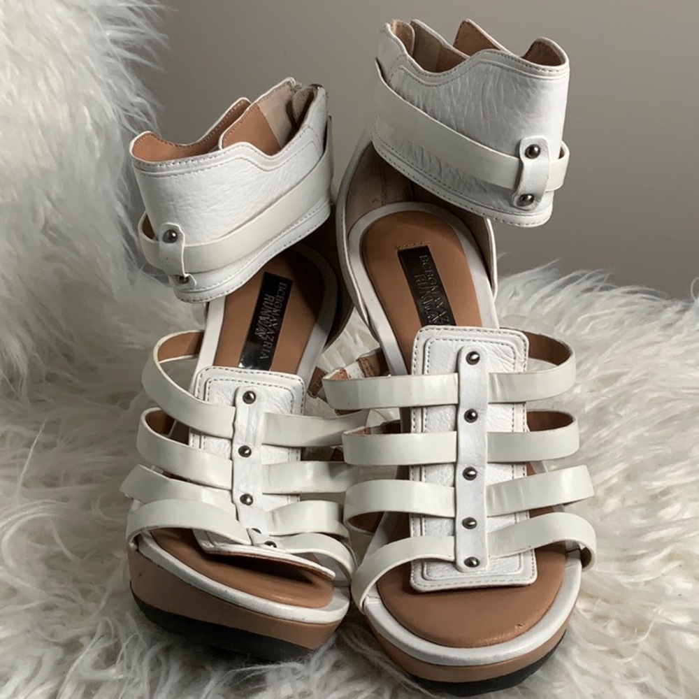 White Strappy BCBGMaxAzria RUNWAY